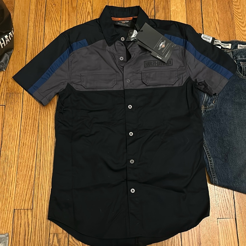 Harley Davidson button up shirt size small